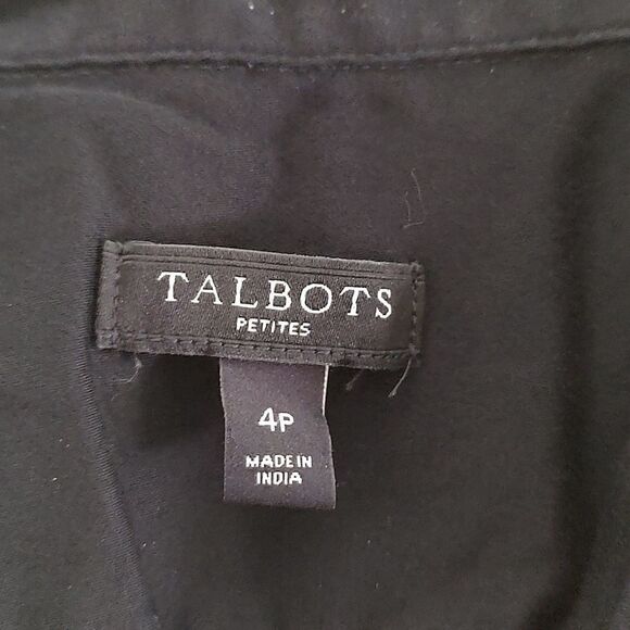 Talbots  black little sexy dress with pockets  Sz 4P - Picture 7 of 7